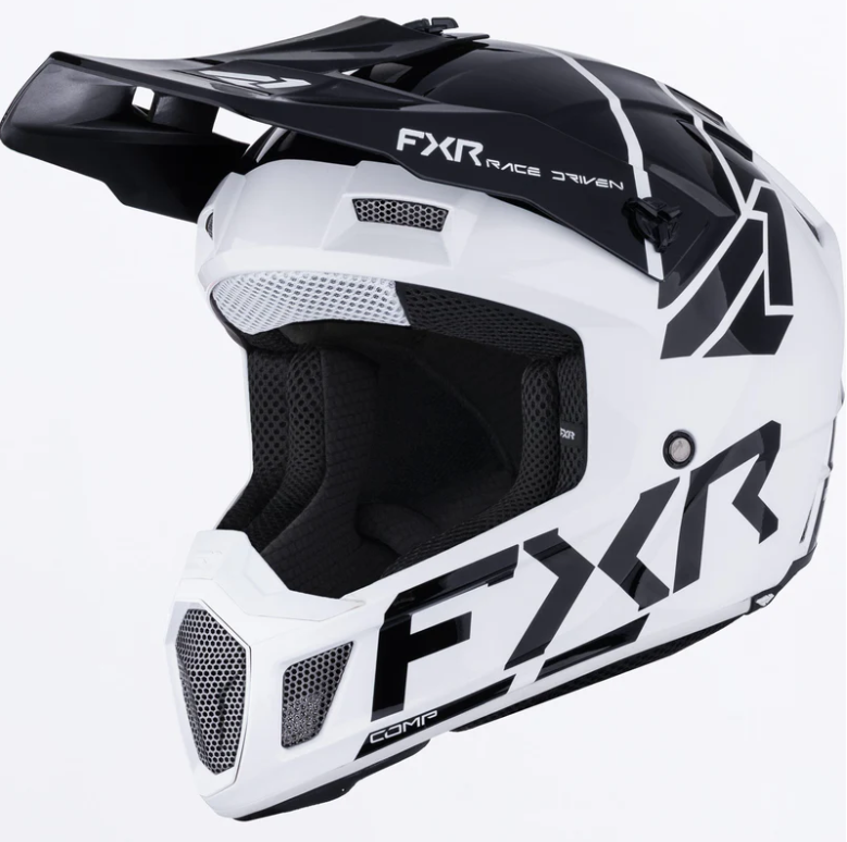 קסדת שטח אפ אקס אר קלאץ FXR CLUTCH שחור\לבן