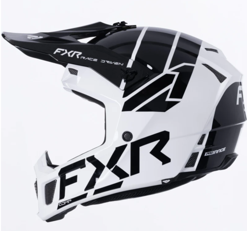 קסדת שטח אפ אקס אר קלאץ FXR CLUTCH שחור\לבן