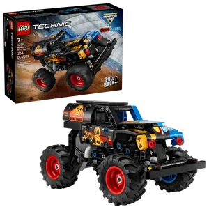  טכני - MONSTER JAM GRAVE DIGGER אש וקרח LEGO 42219