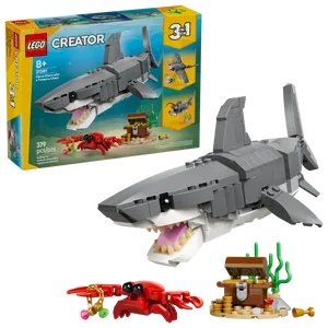  קריאטור - כריש פרא עם תיבת אוצר LEGO 31381