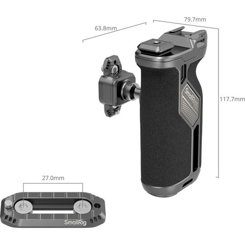 ידית צד מתכווננת לכלוב מצלמה SmallRig HawkLock H21 Side Handle
