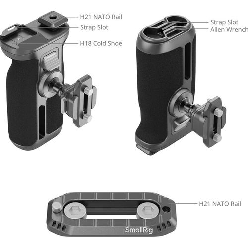 ידית צד מתכווננת לכלוב מצלמה SmallRig HawkLock H21 Side Handle