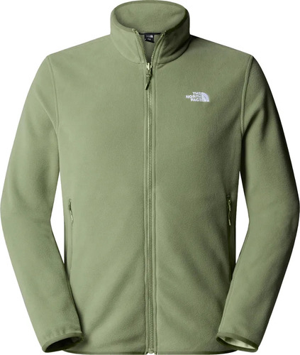 פליס גברים M GLACIER FLEECE JACKET בצבע ירוק בהיר מבית THE NORTH FACE