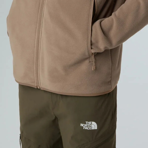 פליס גברים M GLACIER FLEECE JACKET בצבע חום מבית THE NORTH FACE