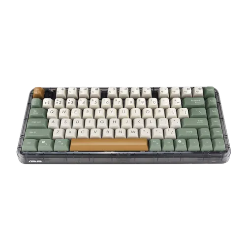 ASUS Jelly75 Keyboard KD201 מקלדת מכנית קומפקטית עם תאורה לבנה וחיבור אלחוטי