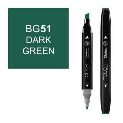 טוש דו צדדי Touch -Dark Green BG 51