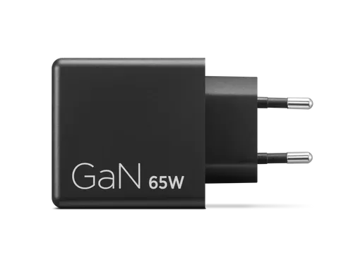 Lenovo Dual USB-C 65W GaN Charger מטען קומפקטי עם שני חיבורי USB-C