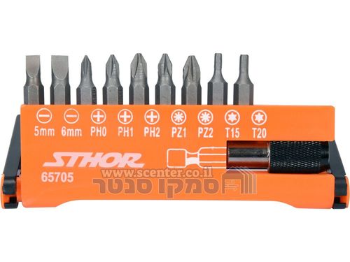 סט ביטים מחוזקים 10 חלקים במארז Sthor