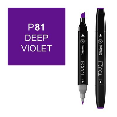 טוש דו צדדי Touch -Deep Violet P 81