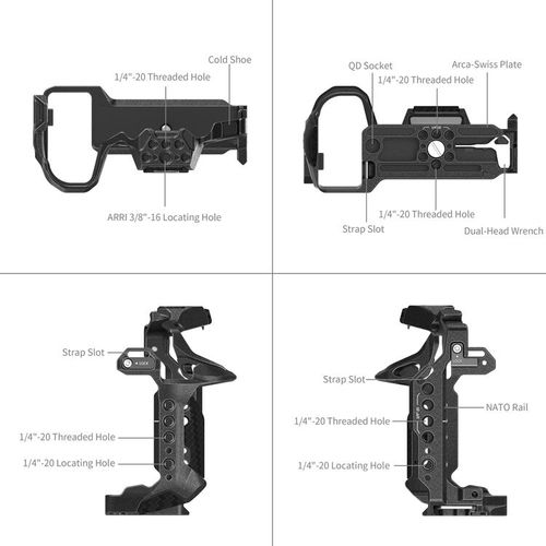 כלוב למצלמות פנסוניק SmallRig Black Mamba Cage S1R II/S1 II/S1 IIE