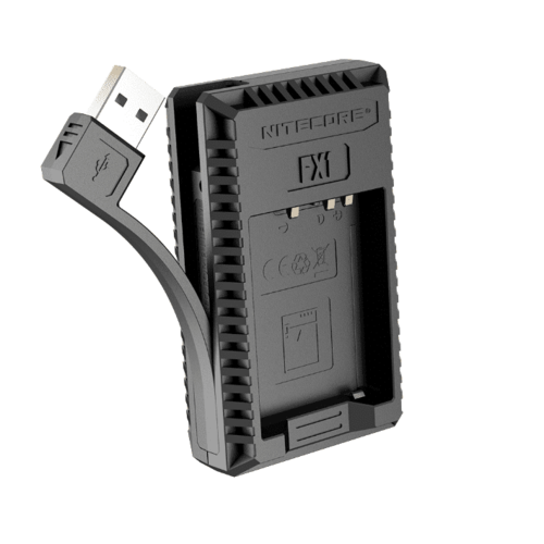 מטען USB כפול לסוללת Nitecore FujiFilm NP-W126s