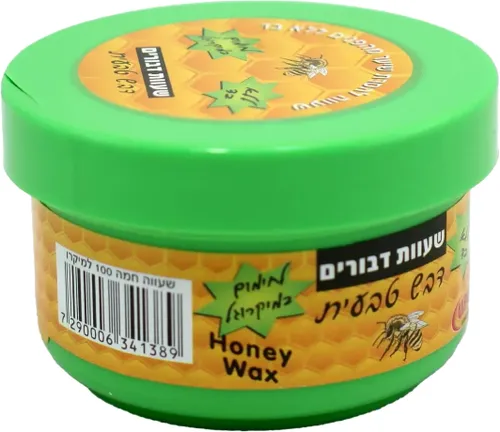שעוות דבש טבעית להסרת שיער מהפנים ללא בד 100 גרם
