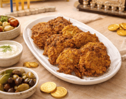 לביבות תפוחי אדמה לחנוכה (קצת יותר בריאות)