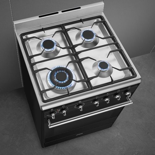 תנור משולב כיריים SMEG סמאג דגם SSA60MBL2  ***מתצוגה***