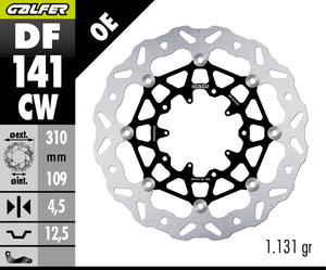 דיסק בלם צף גלפר - GALFER DISC DF141CW