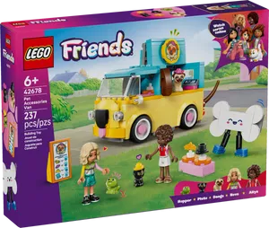 חברות - ואן למכירת אביזרי חיות מחמד LEGO 42678