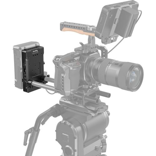 פלטת סוללה V-Mount עם קלאמפ למוטות SmallRig 3203B