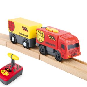 משאית הובלות WORLDWIDE עם שלט רחוק אלחוטי וקרון