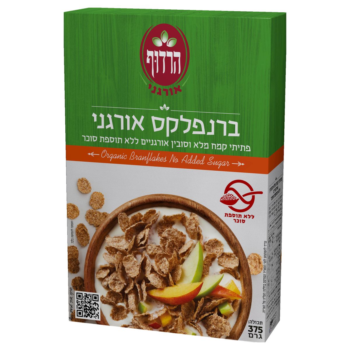 ברנפלקס אורגני ללא תוספת סוכר 375 גרם