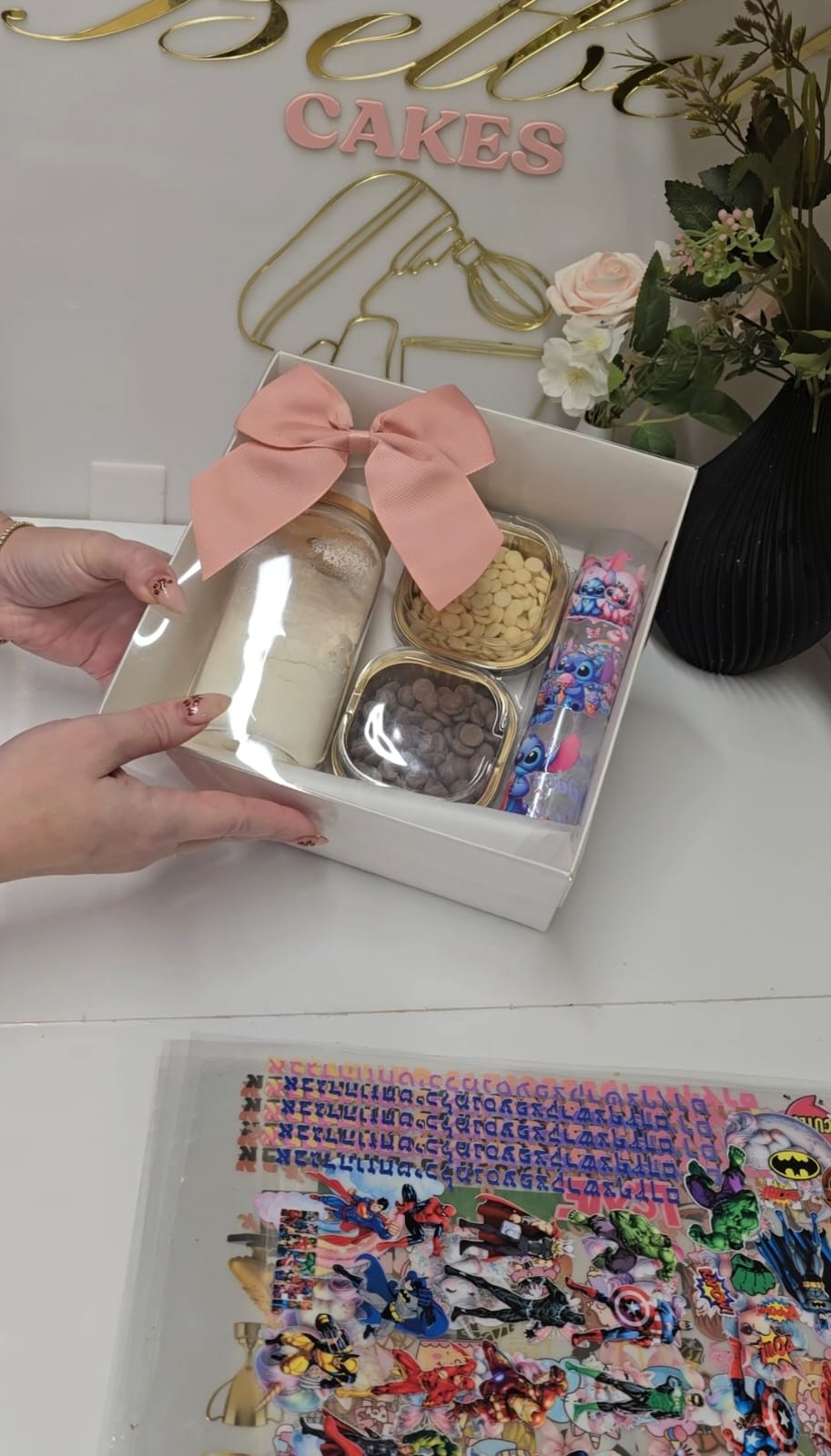 מארז הפעלת ילדים להכנת עוגיות צנצנת/כוס ממותגת עם מיתוג לבחירה