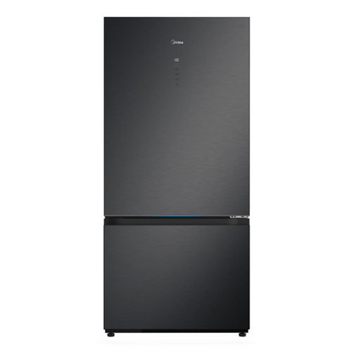 Midea MDRB905FGL45D – מקרר מקפיא תחתון נירוסטה מושחרת 680 ליטר No Frost שחור | יבואן רשמי
