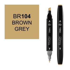 טוש דו צדדי Touch -Brown Grey BR 104