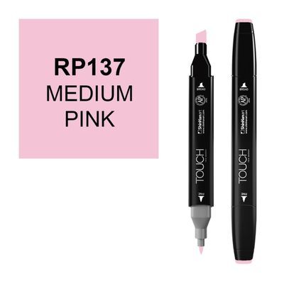 טוש דו צדדי Touch -Medium Pink RP 137