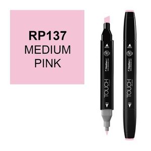 טוש דו צדדי Touch -Medium Pink RP 137