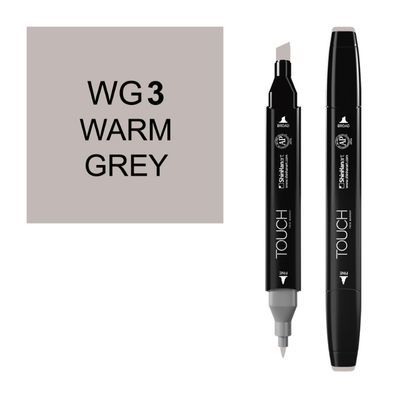 טוש דו צדדי Touch -Warm Grey WG 3