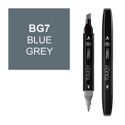 טוש דו צדדי Touch -Blue Grey BG 7