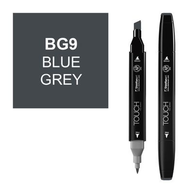 טוש דו צדדי Touch -Blue Grey BG 9