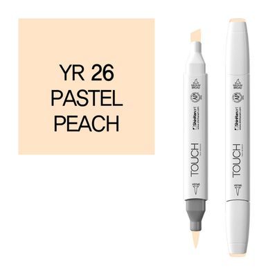 טוש דו צדדי מכחול Touch -Pastel Peach YR 26