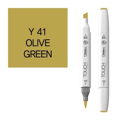 טוש דו צדדי מכחול Touch -Olive Green Y 41