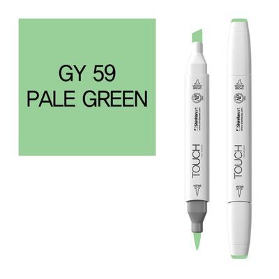 טוש דו צדדי מכחול Touch -Pale Green GY 59
