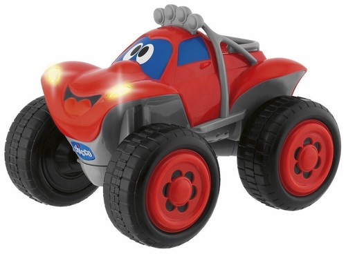 מכונית חשמלית עם שלט אלחוטי, אורות וצלילים - בילי אדום