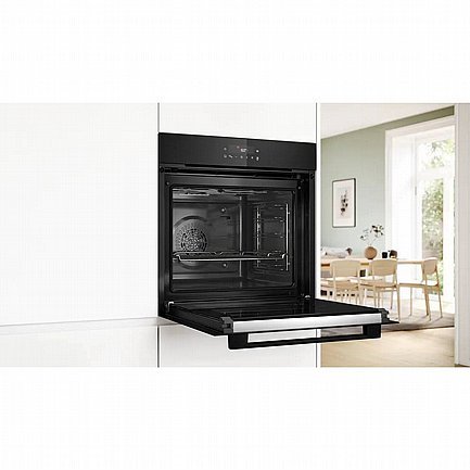 תנור בנוי פירוליטי בוש 71 ליטר Bosch HBA571BB4 שחור 