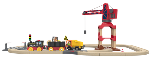 ערכת מסילת רכבת חשמלית 58 חלקים - בוני הכבישים