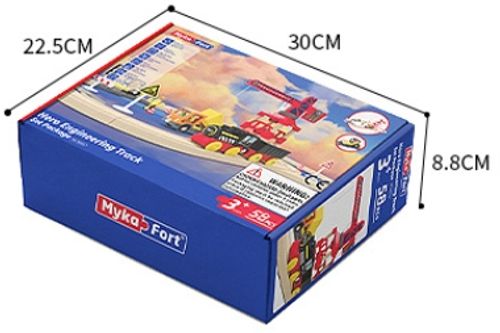 ערכת מסילת רכבת חשמלית 58 חלקים - בוני הכבישים