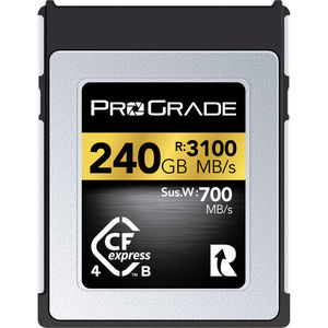 כרטיס זיכרון ProGrade 240GB CFexpress 4.0 Type B Gold