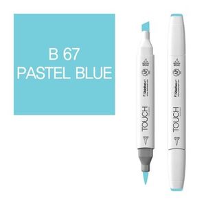 טוש דו צדדי מכחול Touch -Pastel Blue B 67