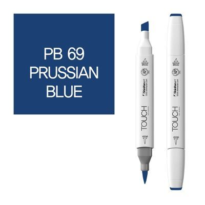 טוש דו צדדי מכחול Touch -Prussianl Blue PB 69