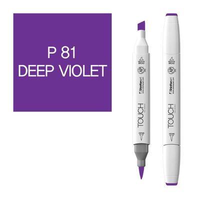 טוש דו צדדי מכחול Touch -Deep Violet P 81