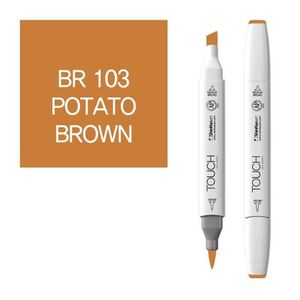 טוש דו צדדי מכחול Touch -Potato Brown BR 103