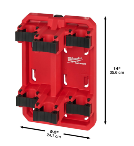 מתקן תלייה לאחסון מוטות מסדרת PACKOUT™ מבית milwaukee