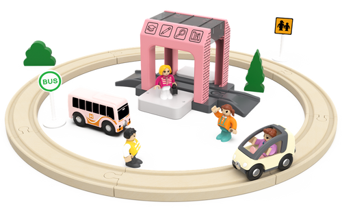 ערכת מסילת רכבת 27 חלקים - בית ספר חלומי