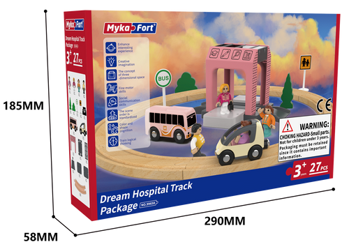 ערכת מסילת רכבת 27 חלקים - בית ספר חלומי