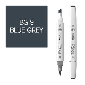 טוש דו צדדי מכחול Touch -Blue Grey BG 9