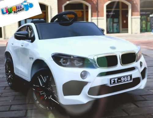 רכב ממונע ספורט לילדים BMW X6 12V לבן