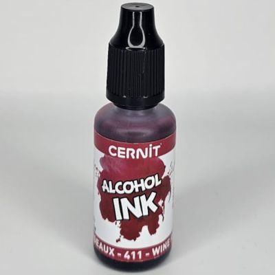 דיו אלכוהולי 20 מ ל Cernit -Alcohol Ink Wine Red 411