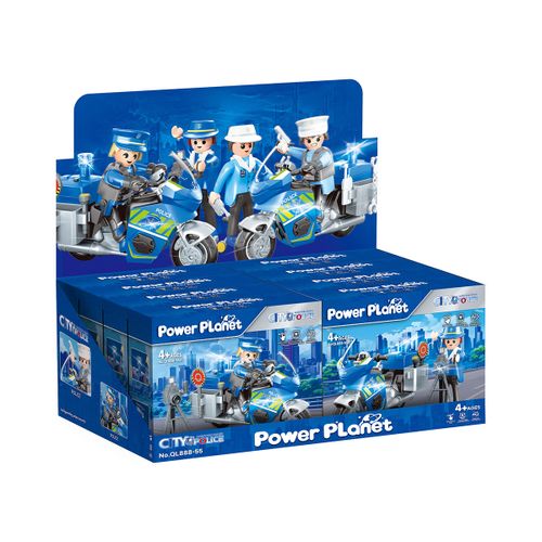 אופנוע משטרתי לבחירה מתוך 4 דמויות POWER PLANET